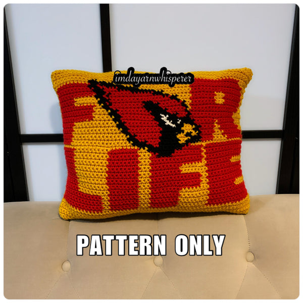 Arizona Cardinals For Life Pillow Pattern