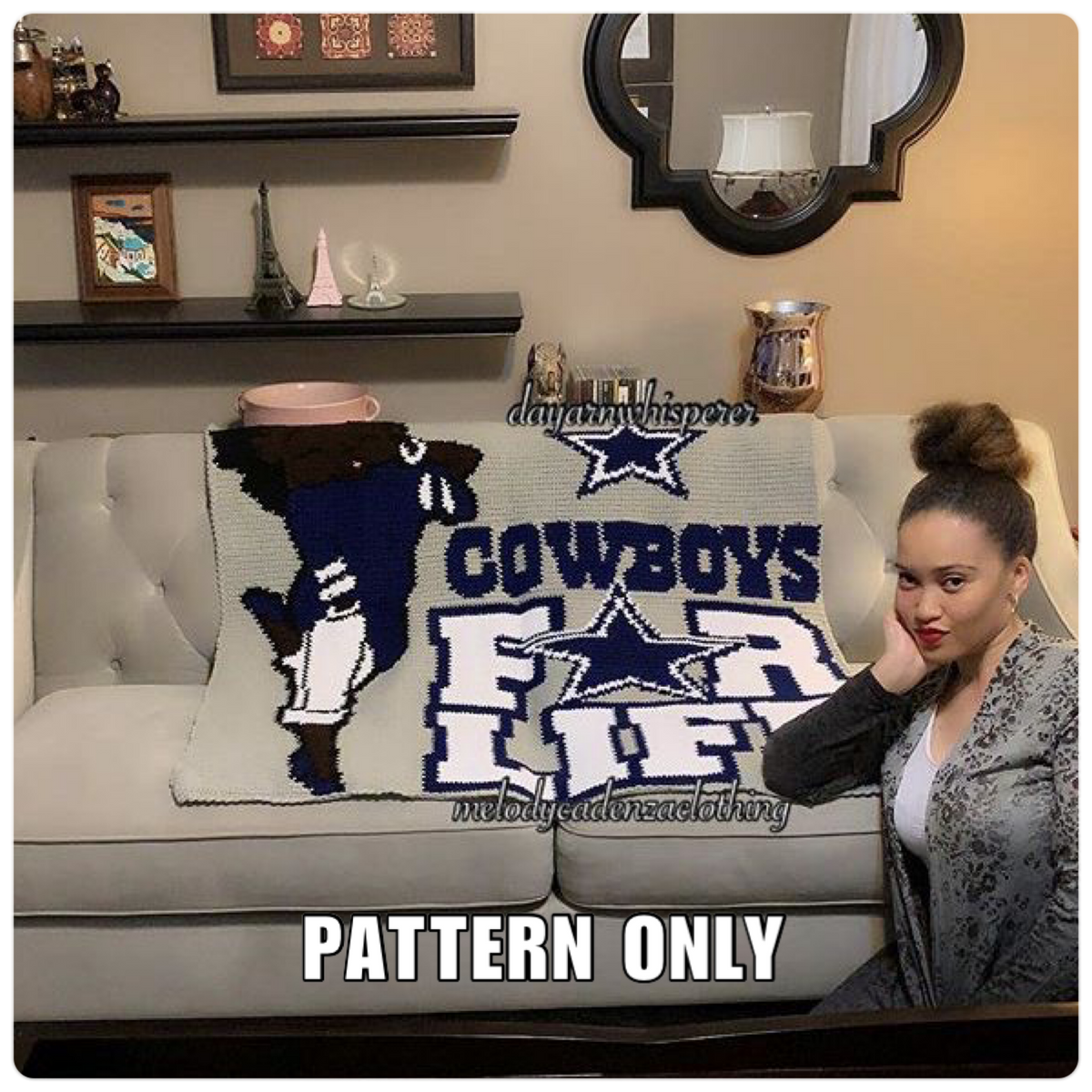 Cowboys baby online blanket