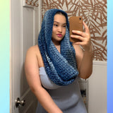 Denim Oversized Scarf (Unisex)