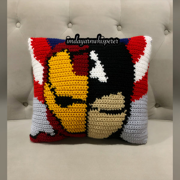 Iron Man/Captain America Throw Pillow