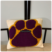 LSU Tigers Throw Pillow