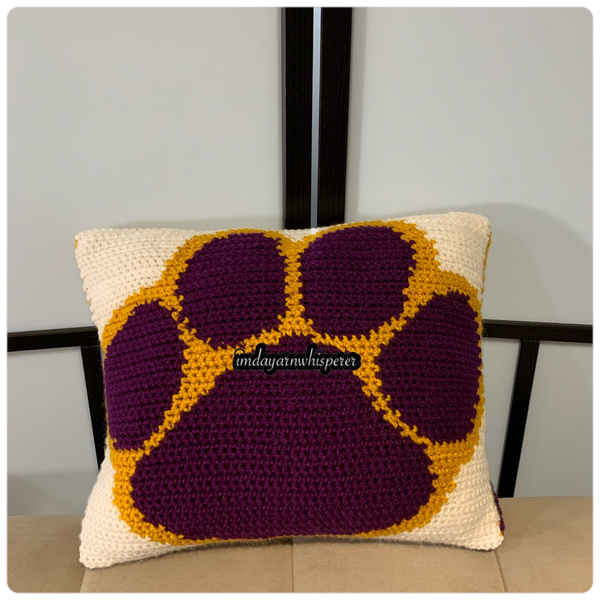 LSU Tigers Throw Pillow