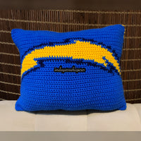 LA Chargers Throw Pillow