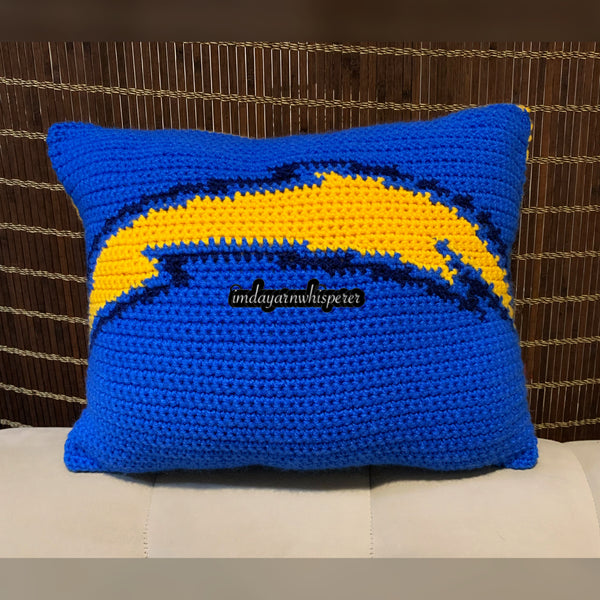 LA Chargers Throw Pillow