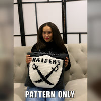 Las Vegas Raiders Pillow Pattern