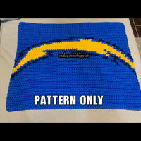 L.A. Chargers Pillow Pattern