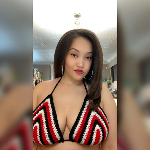 Trinidad Flag Inspired Bralette (D/DD Cup)