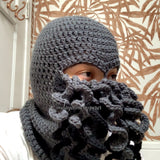 Black & Charcoal Tentacles Ski Mask (Unisex)