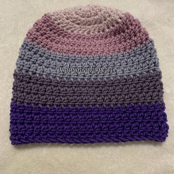 Shades of Purple Adult Beanie (Unisex)