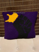 Crowned Power Throw Pillow