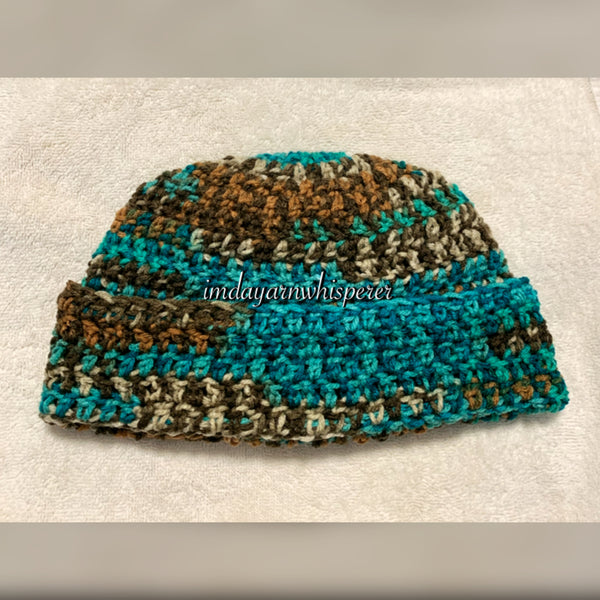 Coral Reef Fold Over Adult Beanie (Unisex)