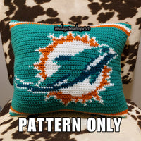 Miami Dolphins Pillow Pattern