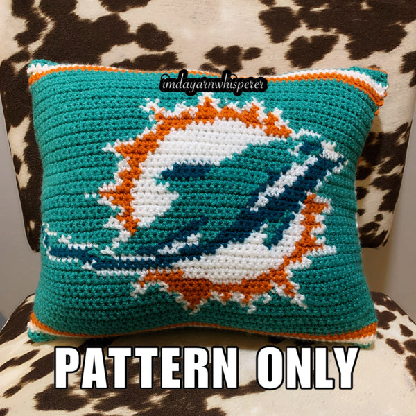 Miami Dolphins Pillow Pattern