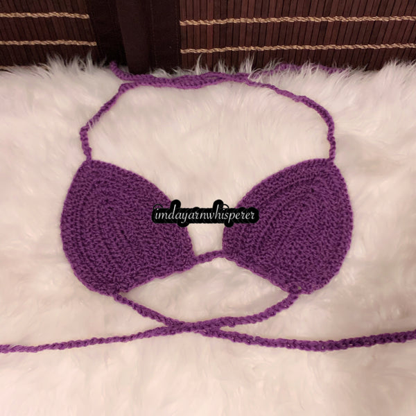 Medium Purple Bralette (A/B Cup)
