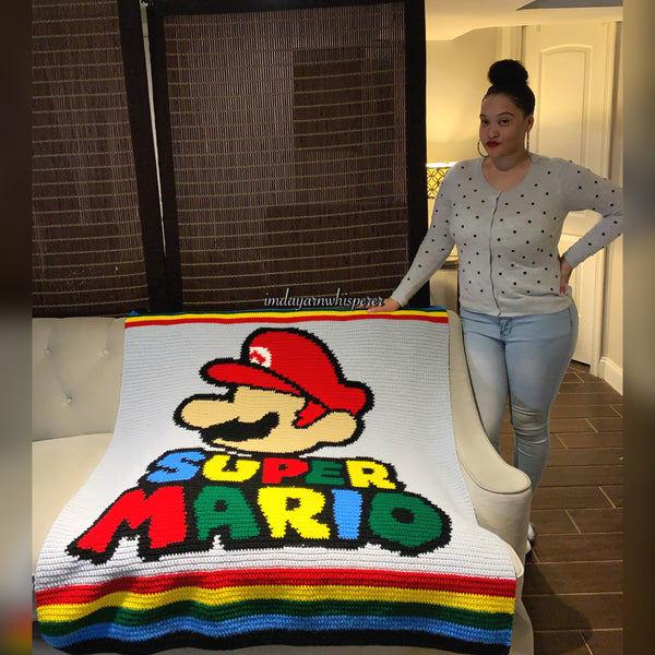 Super Mario Throw Blanket