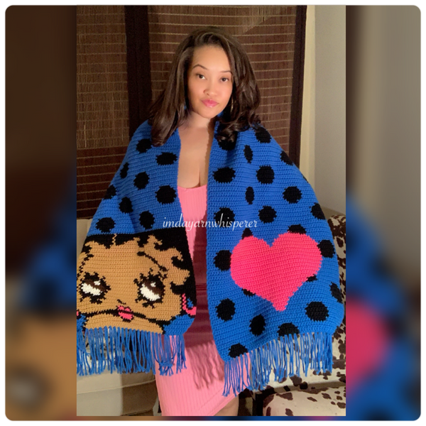 Betty Boop Oversized Scarf