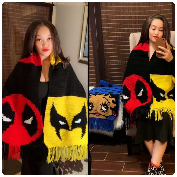 Deadpool/Wolverine Oversized Scarf