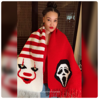 Ghostface/Pennywise Oversized Scarf