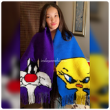 Sylvester & Tweety Bird Oversized Scarf