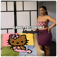 Hello Kitty Mermaid Baby Blanket Pattern