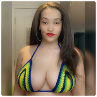 Yellow/Green/Blue Striped Bralette (C/D Cup)