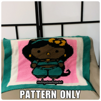 Hello Kitty/Jasmine Baby Blanket Pattern