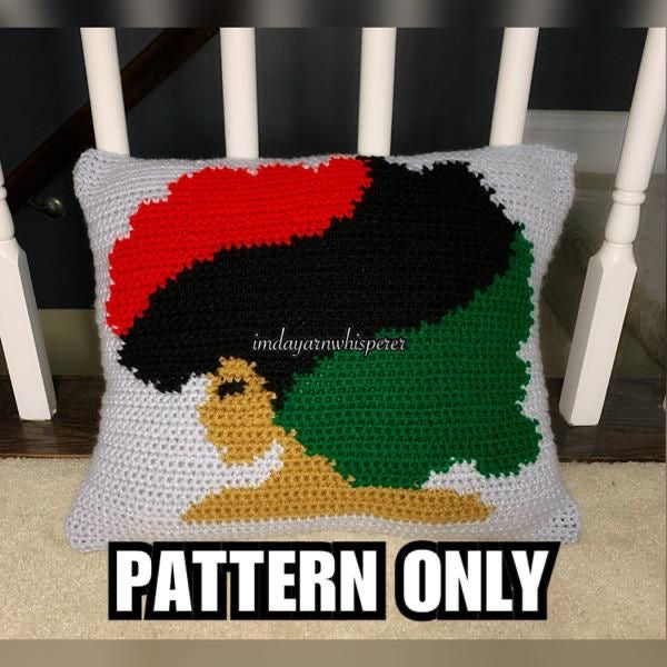 RBG Afro Pillow Pattern