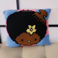 Hello Kitty Afro Pick Throw Pillow
