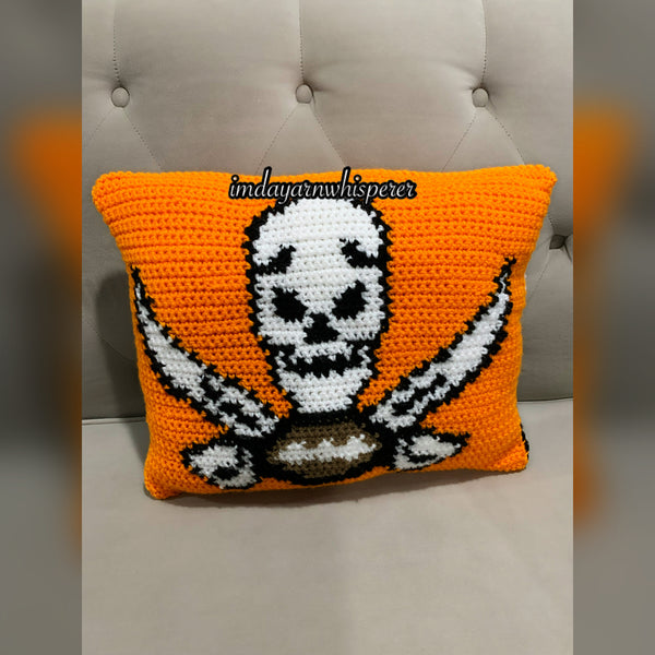Tampa Bay Buccaneers-Inspired Throw Pillow