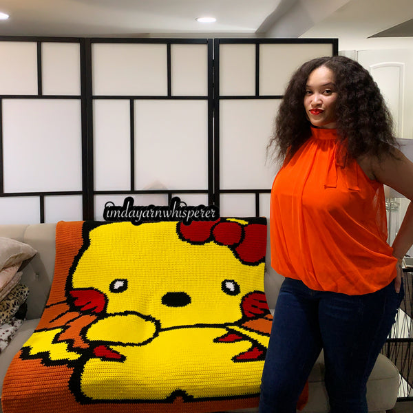 Hello Kitty/Pikachu Throw Blanket
