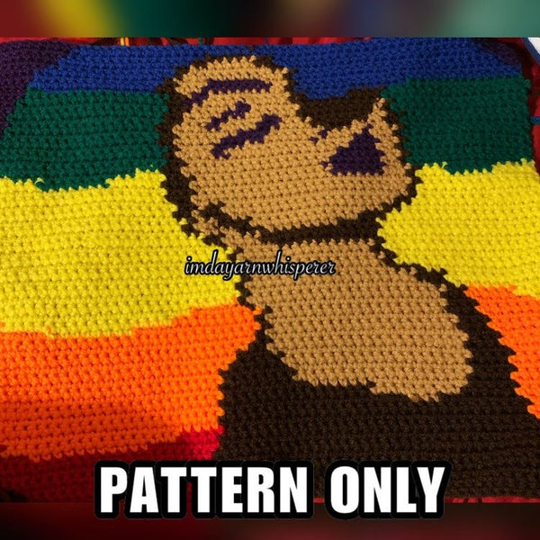 Audrey Pillow Pattern (Rainbow)