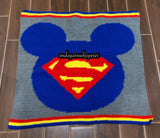 Superman x Mickey Mouse Baby Blanket